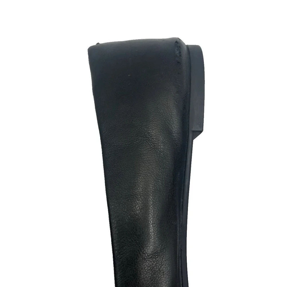 Tory Burch Everly Cap Toe Ballet Flat Old Money Closet Staple Black Size 8 1/2